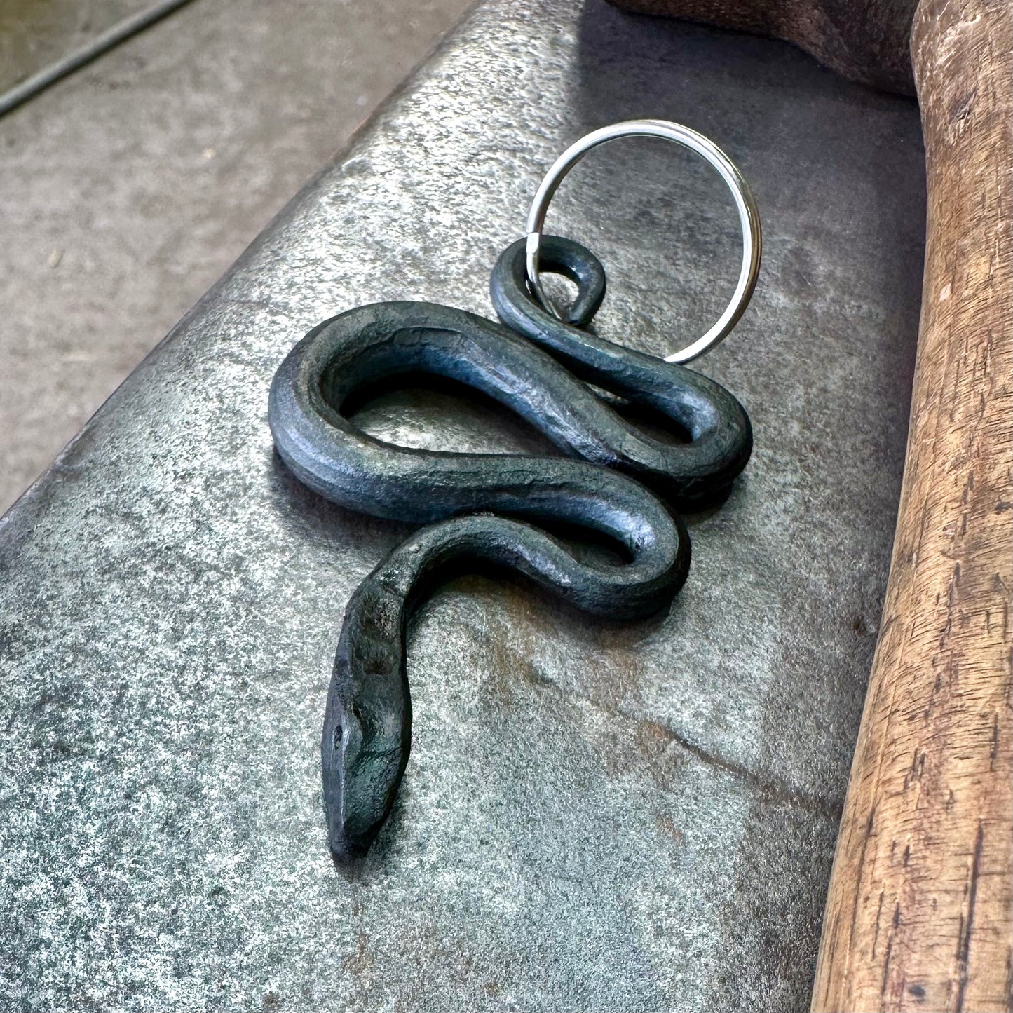 Snake Pendant Keyring