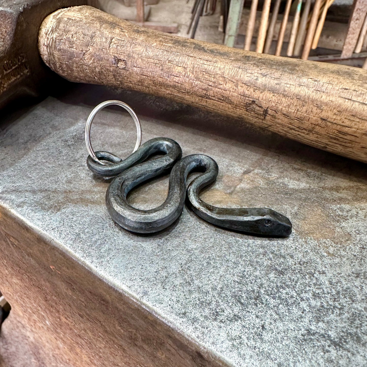 Snake Pendant Keyring