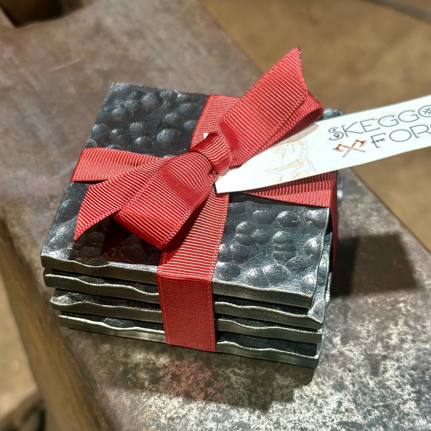 Set of 4 Coasters - Dot Texture