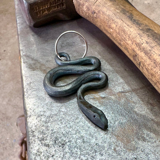 Snake Pendant Keyring